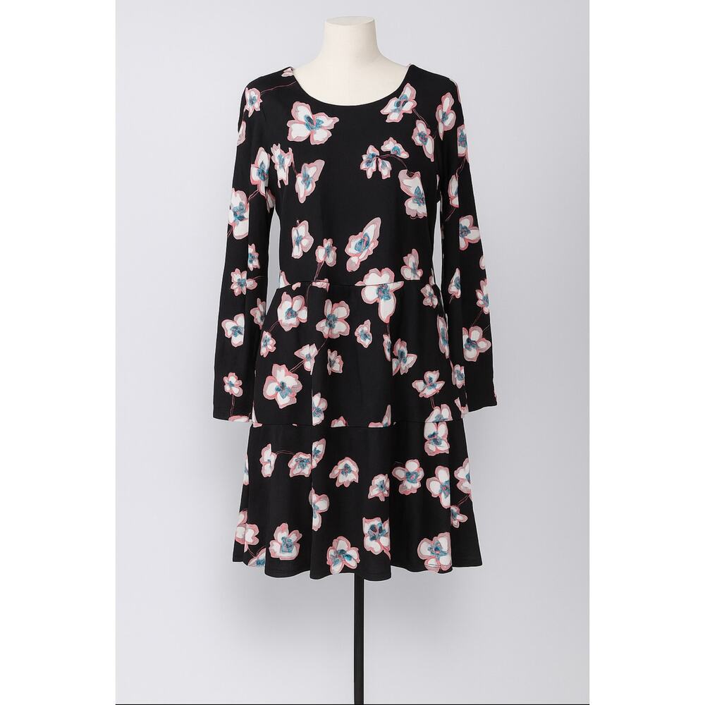Tanya Taylor Noemie Black Floral Dress size 16